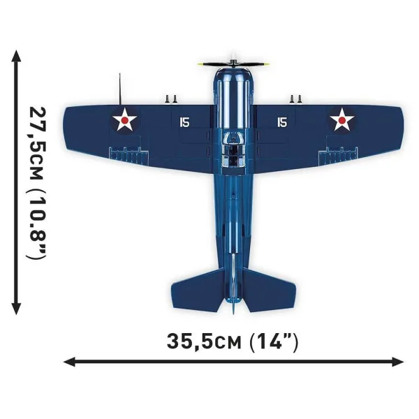 COBI: F4F Wildcat – Klocki konstrukcyjne samolotu Northrop Grumman (5731) zdjęcie 7