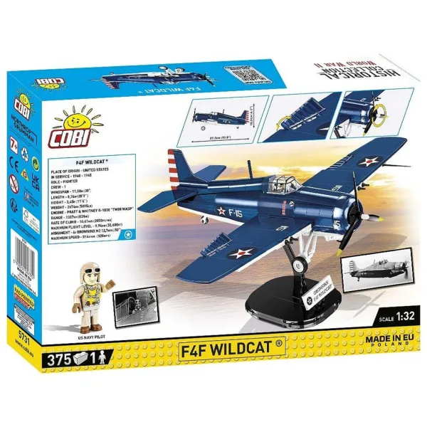 COBI: F4F Wildcat – Klocki konstrukcyjne samolotu Northrop Grumman (5731) zdjęcie 8