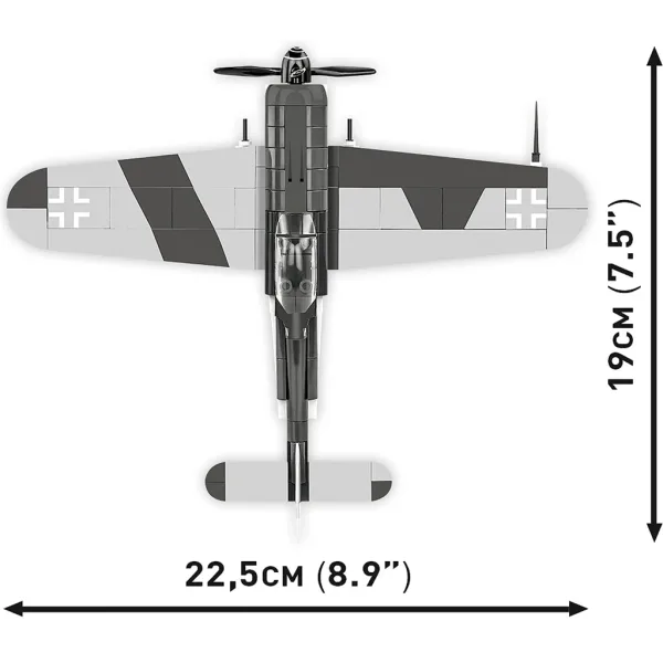 COBI: Focke-Wulf FW 190 F-8 z II wojny światowej — zabawka konstrukcyjna (5871) zdjęcie 5