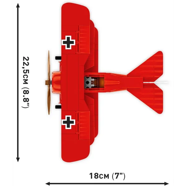 COBI: Fokker Dr. I „Czerwony Baron” zestaw konstrukcyjny (2996) zdjęcie 3