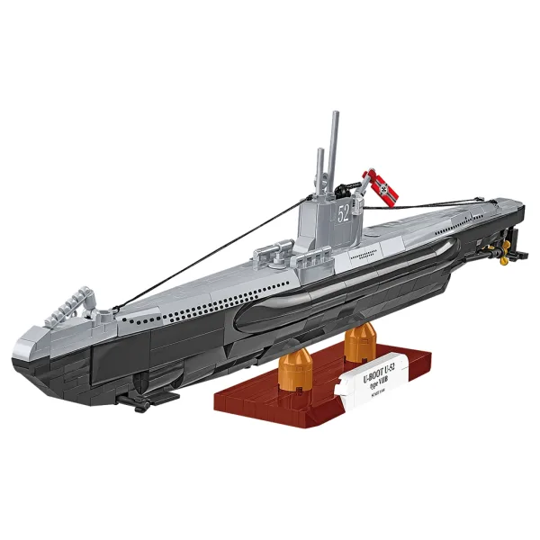 COBI: II wojna światowa — U-Boot U-52 (Typ VIIB) — zestaw do budowy okrętu (4852) zdjęcie 2