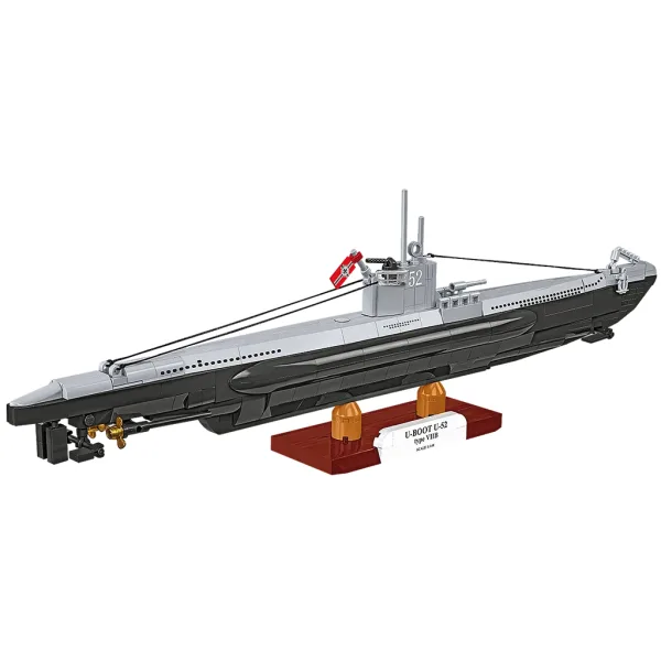 COBI: II wojna światowa — U-Boot U-52 (Typ VIIB) — zestaw do budowy okrętu (4852) zdjęcie 3
