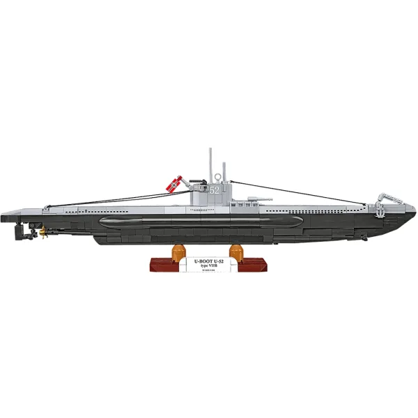COBI: II wojna światowa — U-Boot U-52 (Typ VIIB) — zestaw do budowy okrętu (4852) zdjęcie 6