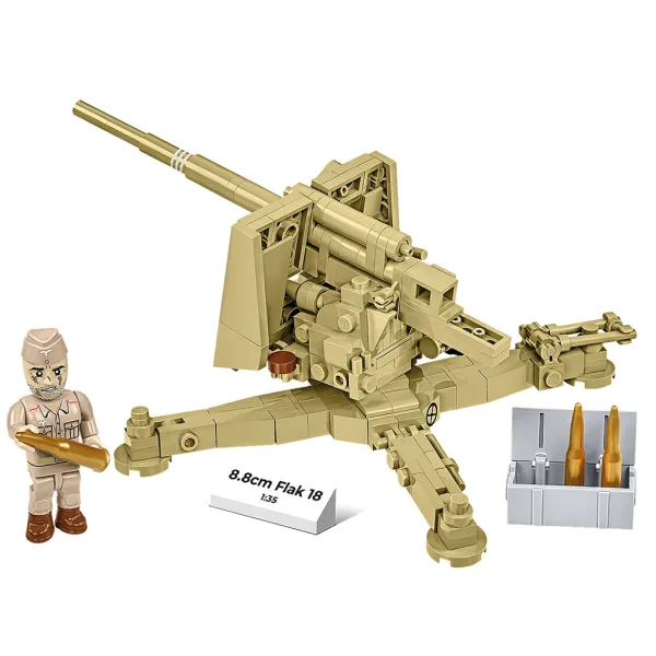 COBI: II wojna światowa 8,8 cm Flak 18 zestaw konstrukcyjny (3141) zdjęcie 3