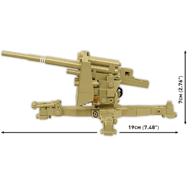 COBI: II wojna światowa 8,8 cm Flak 18 zestaw konstrukcyjny (3141) zdjęcie 4