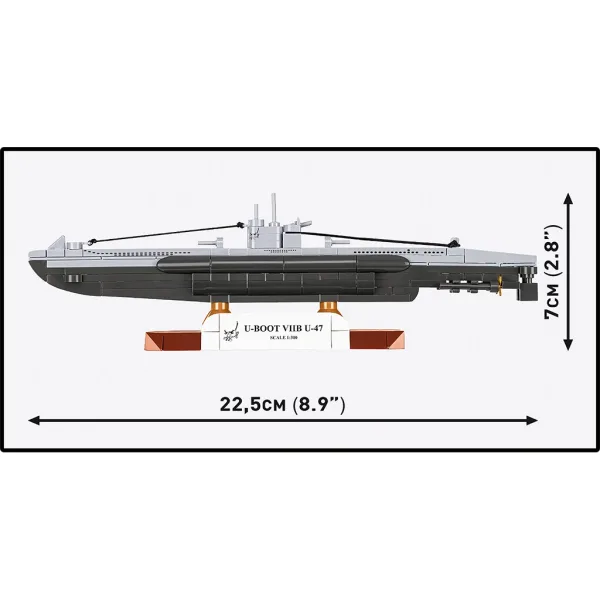 COBI: II wojna światowa U-Boot VIIB U-47 zestaw konstrukcyjny (4858) zdjęcie 4