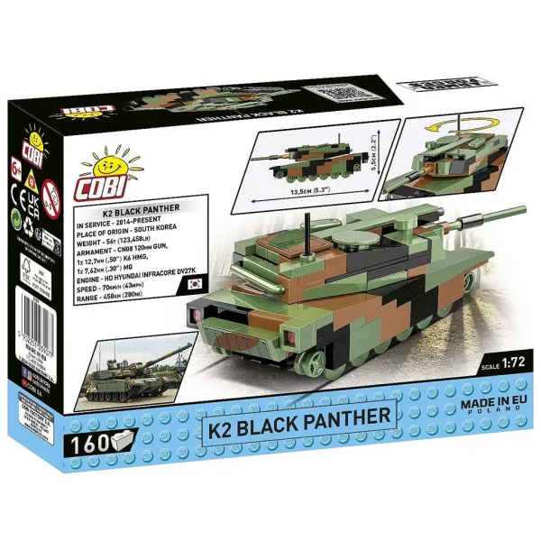 COBI: K2 Black Panther czołg zestaw konstrukcyjny (3107) zdjęcie 5