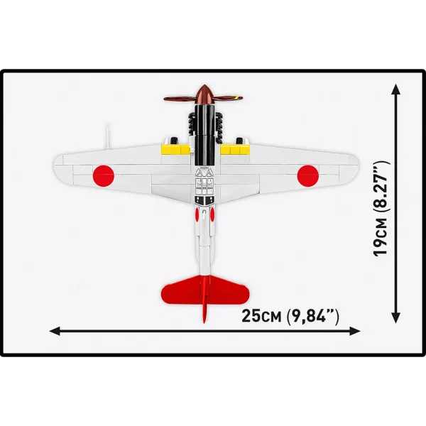 COBI: Kawasaki Ki-61 Hien z II wojny światowej — zestaw konstrukcyjny (5872) zdjęcie 4