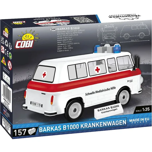 COBI: Klocki konstrukcyjne Barkas B1000 karetka pogotowia (24595) zdjęcie 3