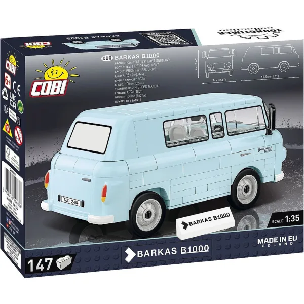 COBI: Klocki konstrukcyjne Barkas B1000 mikrobus (24600) zdjęcie 3