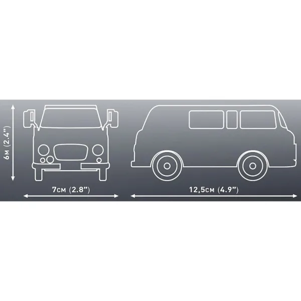 COBI: Klocki konstrukcyjne Barkas B1000 mikrobus (24600) zdjęcie 4