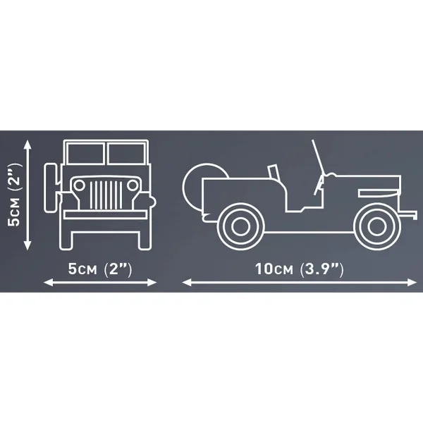 COBI: Klocki konstrukcyjne Jeep Willys CJ-2A (24517) zdjęcie 3