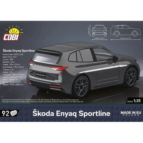 COBI: Klocki konstrukcyjne Škoda Enyaq Sportline (24576) zdjęcie 3