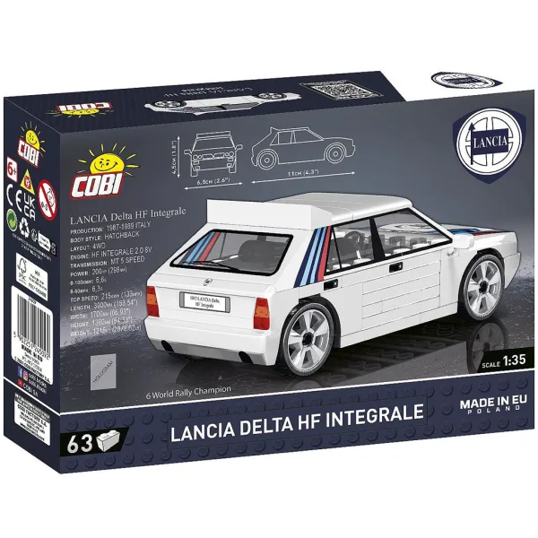 COBI: Lancia Delta HF Integrale samochód - zestaw do budowy (24509) zdjęcie 3