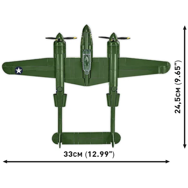 COBI: Lockheed P-38 Lightning samolot do zbudowania (5882) zdjęcie 4