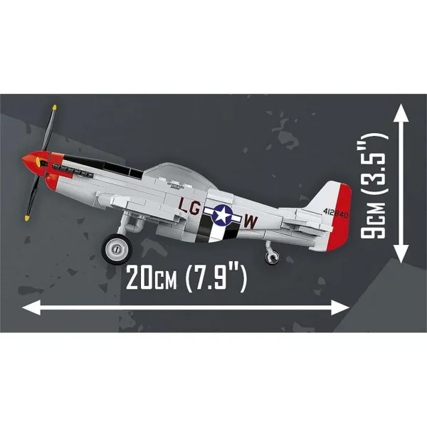 COBI: Mustang P-51D „TOP GUN: Maverick” zestaw klocków do budowy samolotu (5847) zdjęcie 2