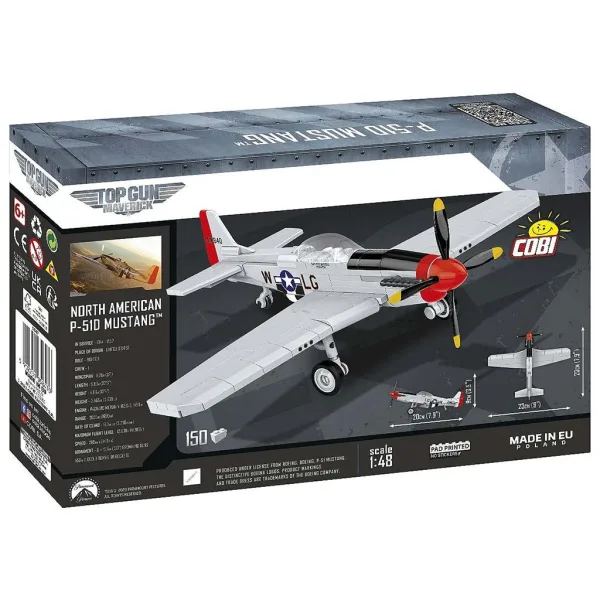 COBI: Mustang P-51D „TOP GUN: Maverick” zestaw klocków do budowy samolotu (5847) zdjęcie 4