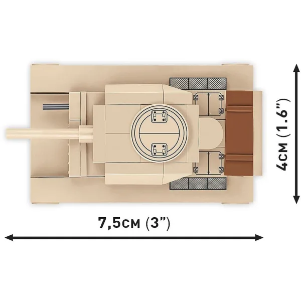 COBI: Niemiecki czołg Panzer III Ausf. L zestaw klocków (3090) zdjęcie 4
