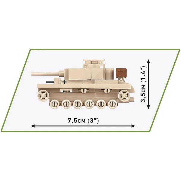 COBI: Niemiecki czołg Panzer III Ausf. L zestaw klocków (3090) zdjęcie 5