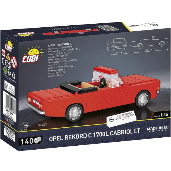 COBI: Opel Rekord C 1700 L kabriolet zestaw konstrukcyjny (24599) zdjęcie 3
