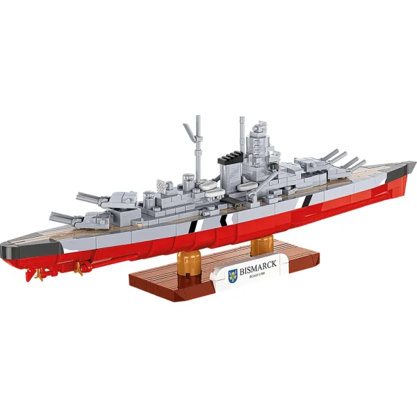 COBI: Pancernik II wojny światowej Bismarck — zestaw do składania (4854) zdjęcie 3