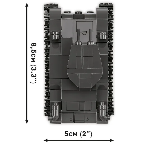COBI: Panzer I, Renault R35 i Valentine IX – zestaw konstrukcyjny 3 w 1 (2740) zdjęcie 4