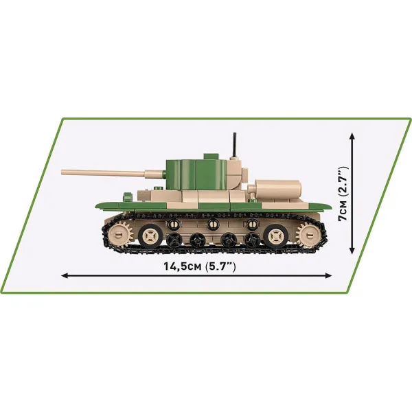 COBI: Panzer I, Renault R35 i Valentine IX – zestaw konstrukcyjny 3 w 1 (2740) zdjęcie 5