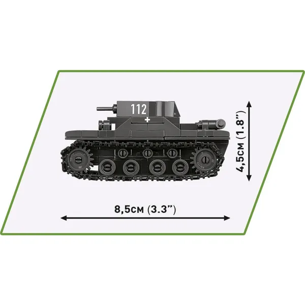 COBI: Panzer I, Renault R35 i Valentine IX – zestaw konstrukcyjny 3 w 1 (2740) zdjęcie 7