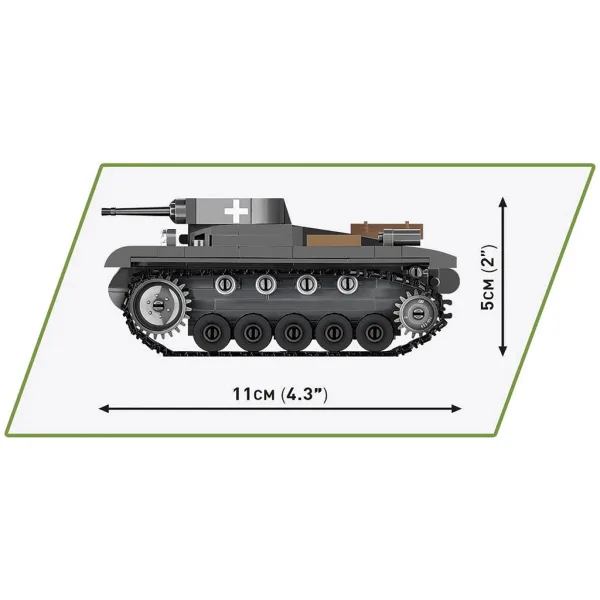 COBI: Panzer II Ausf. A zestaw konstrukcyjny (2718) zdjęcie 5