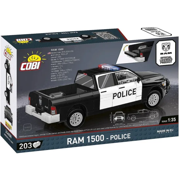 COBI: Policyjny samochód Dodge RAM 1500 zestaw konstrukcyjny (24608) zdjęcie 3