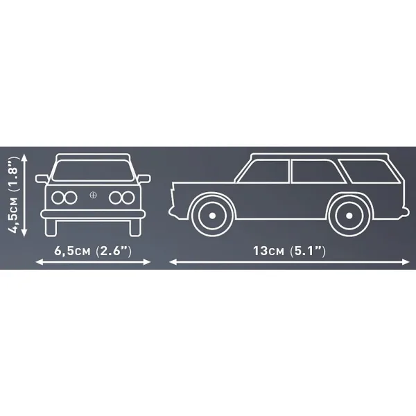 COBI: Polski Fiat 125p Kombi zestaw klocków (24603) zdjęcie 5
