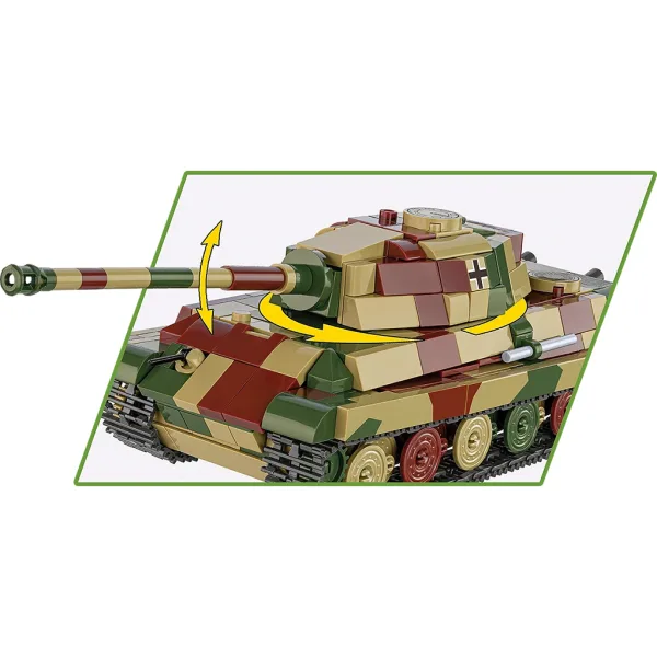 COBI: Pz.Kpfw. VI B Tygrys II „Królewski Tygrys” zestaw konstrukcyjny (2732) zdjęcie 3