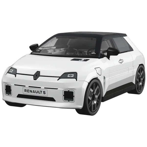 COBI: Renault 5 E-Tech, biały samochód, zabawka konstrukcyjna (24675) zdjęcie 2