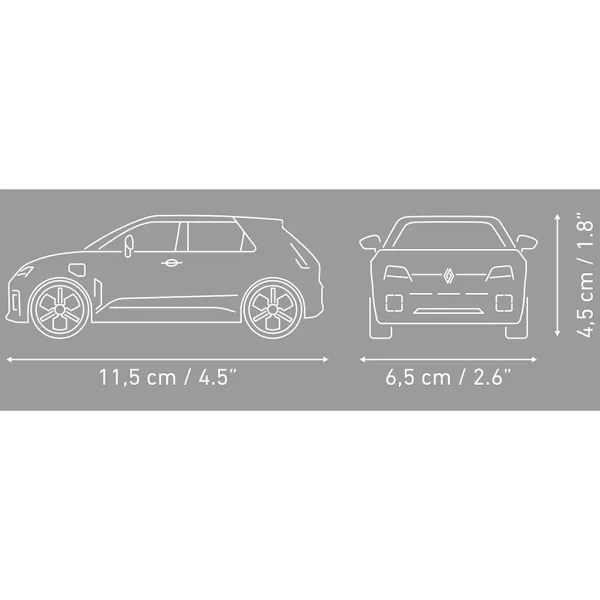 COBI: Renault 5 E-Tech żółty samochód konstrukcyjny (24673) zdjęcie 4