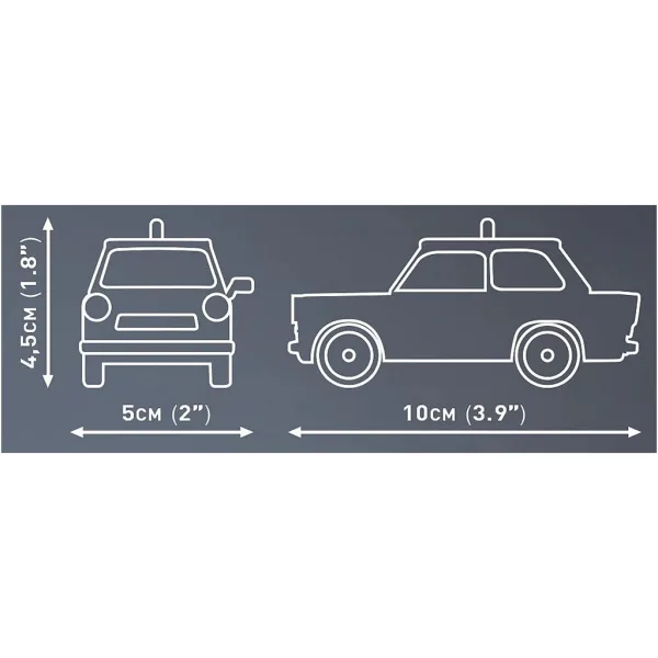 COBI: Samochód konstrukcyjny Trabant 601 Polizei (24541) zdjęcie 3