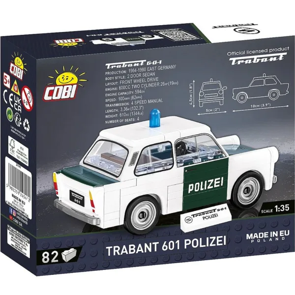 COBI: Samochód konstrukcyjny Trabant 601 Polizei (24541) zdjęcie 4
