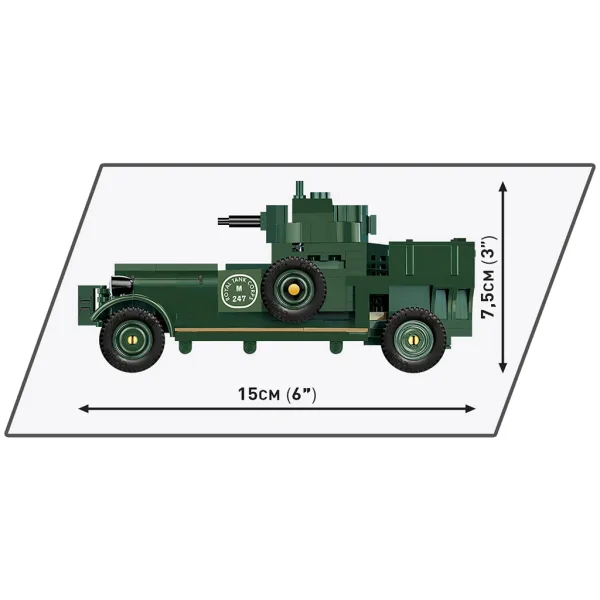 COBI: Samochód pancerny Rolls Royce 1920 Pattern Mk I zestaw do składania (2988) zdjęcie 3