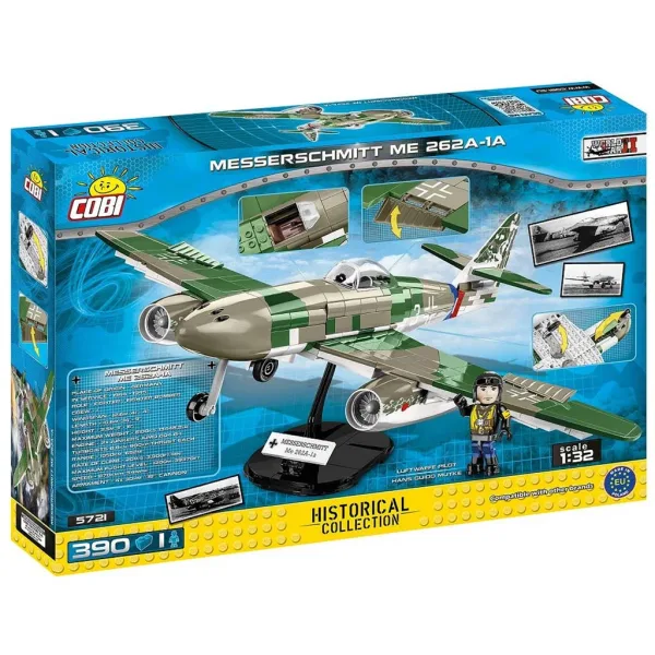 COBI: Samolot Messerschmitt Me 262 A-1a - zestaw klocków (5721) zdjęcie 6