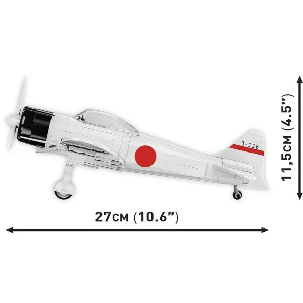 COBI: Samolot Mitsubishi A6M2 Zero‑Sen zestaw klocków (5729) zdjęcie 5
