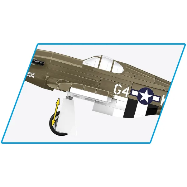 COBI: Samolot Mustang P-51B – zestaw klocków konstrukcyjnych (5869) zdjęcie 3