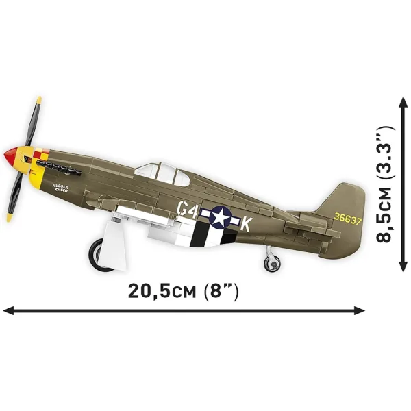 COBI: Samolot Mustang P-51B – zestaw klocków konstrukcyjnych (5869) zdjęcie 4