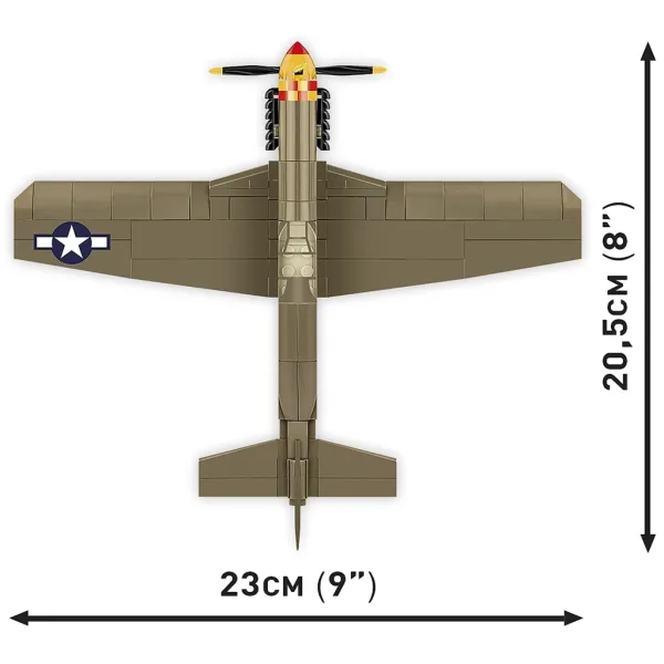 COBI: Samolot Mustang P-51B – zestaw klocków konstrukcyjnych (5869) zdjęcie 5