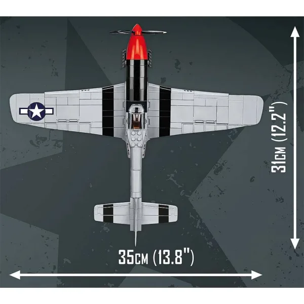 COBI: Samolot Mustang P-51D „TOP GUN: Maverick” zestaw klocków konstrukcyjnych (5846) zdjęcie 3
