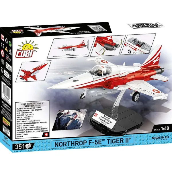 COBI: Samolot Northrop F-5 Tiger II zestaw klocków (5857) zdjęcie 8
