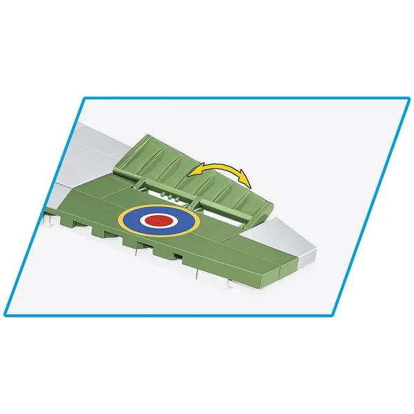 COBI: Samolot Spitfire Mk XVI Bubbletop zestaw klocków (5865) zdjęcie 4