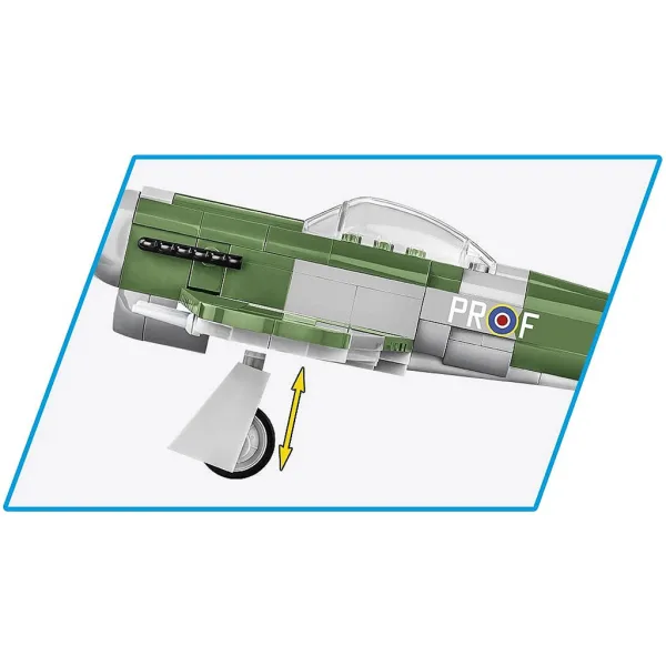 COBI: Samolot Spitfire Mk XVI Bubbletop zestaw klocków (5865) zdjęcie 5