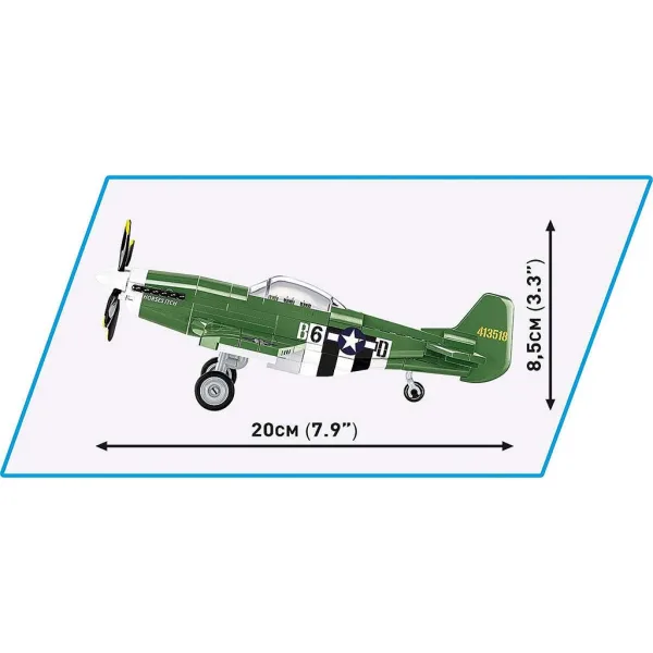 COBI: Samolot myśliwski Mustang P-51D zestaw konstrukcyjny (5860) zdjęcie 6