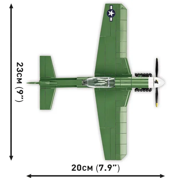 COBI: Samolot myśliwski Mustang P-51D zestaw konstrukcyjny (5860) zdjęcie 7