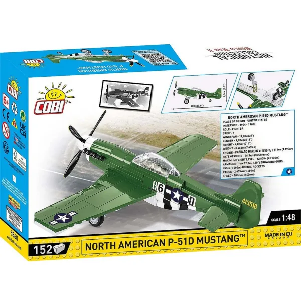 COBI: Samolot myśliwski Mustang P-51D zestaw konstrukcyjny (5860) zdjęcie 8