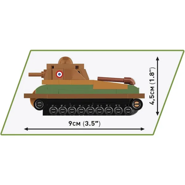 COBI: Somua S-35 francuski czołg zestaw konstrukcyjny (3093) zdjęcie 4